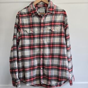 American Eagle Mens Large Plaid Button Down Shirt